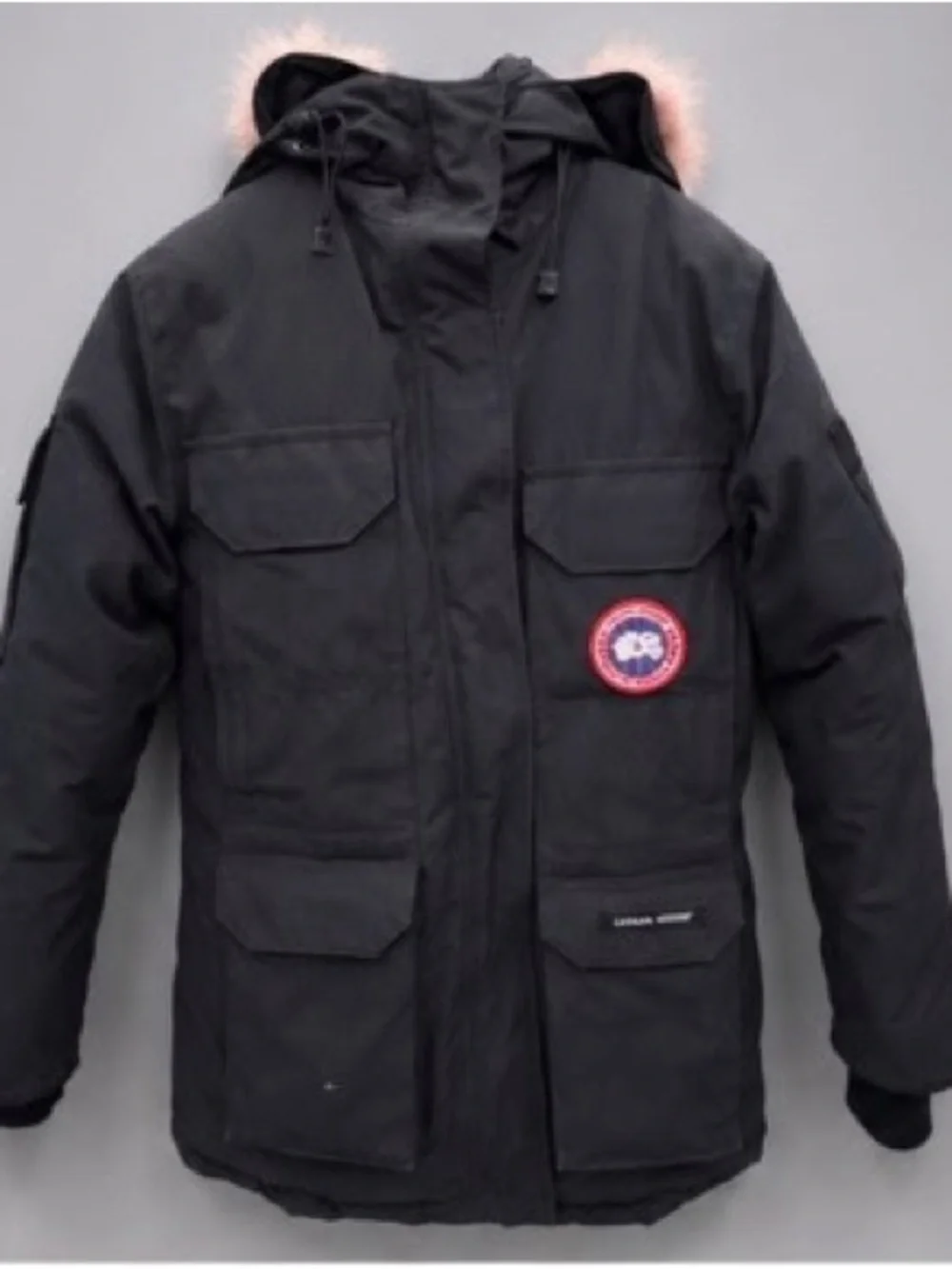 Canada Goose Black Parka with fur trim